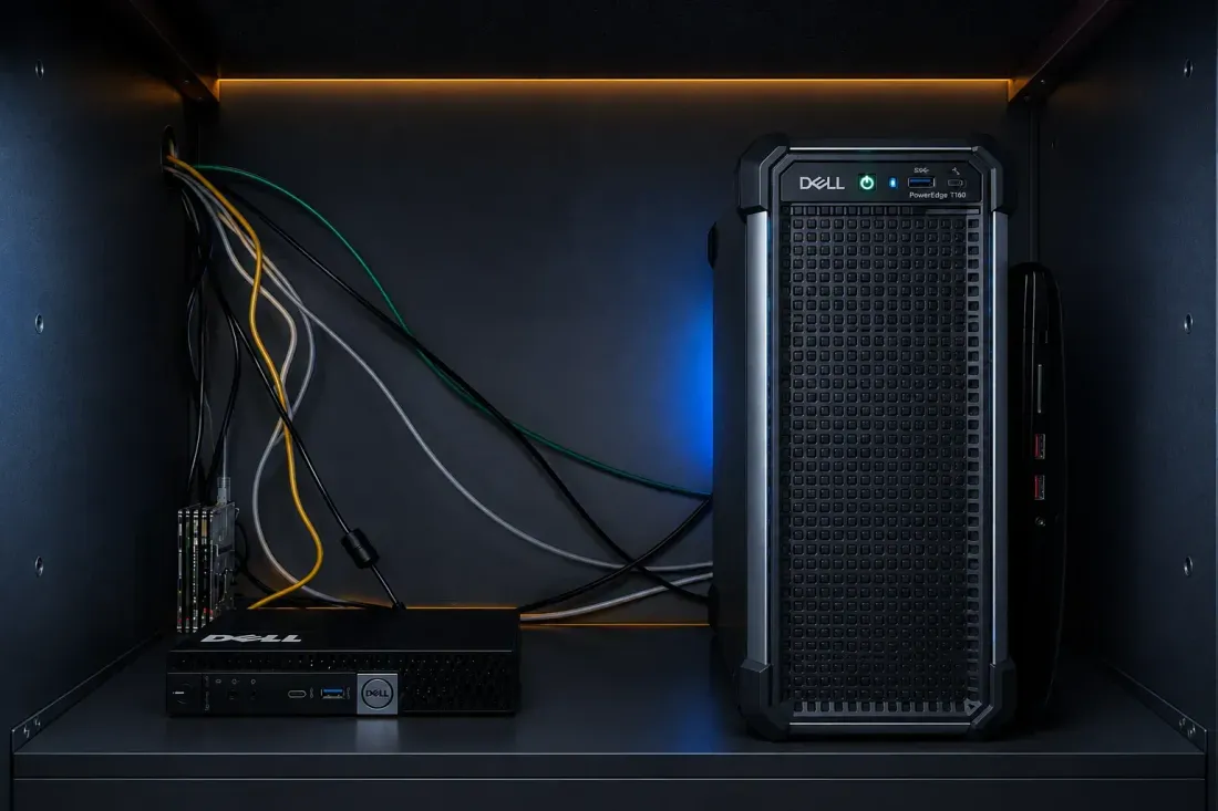 Rack de servidores físicos