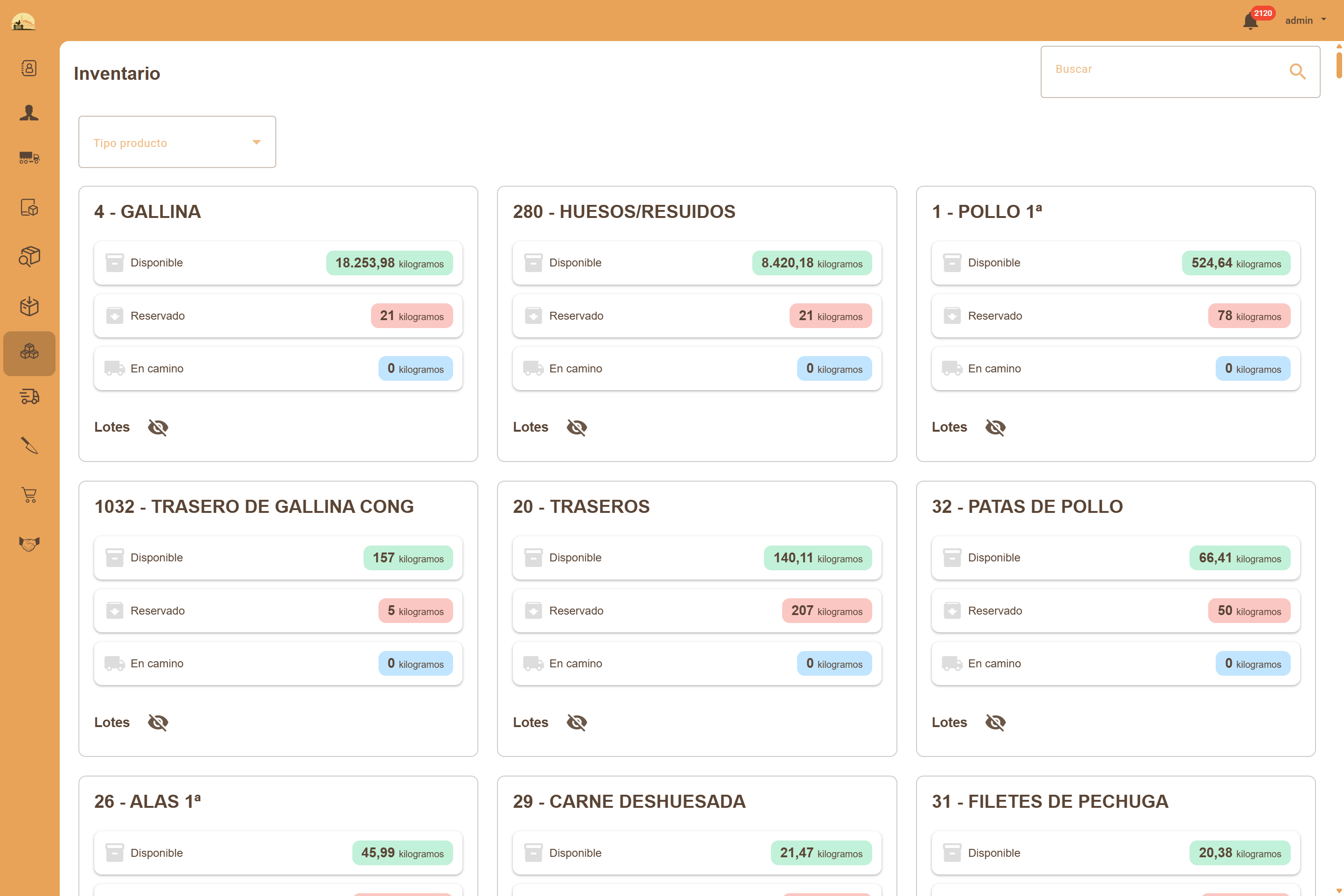 Real-time inventory